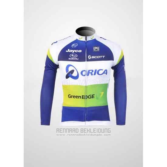 2012 Fahrradbekleidung GreenEDGE Champion Oceania Trikot Langarm und Tragerhose